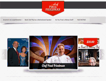 Tablet Screenshot of chefpaulfriedman.com